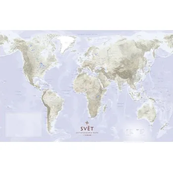 SVĚT - CESTOVATELSKÁ MAPA NA DESCE -