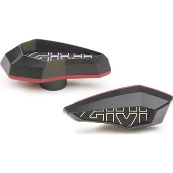 Motodoplněk GIVI SLD01RE slidery z polymeru vyztužené laminátem na hliníkovém rámečku - červené (1 pár)