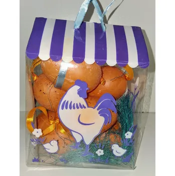 Velikonoční dekorace Velikonoční dekorace - vajíčka 6ks Varianta: Oranžová Rozbalev(n)o