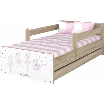 Dětská postel Dětská postel Max Baletka 160x80 cm - HNĚDÁ - Bez zábran a bez šuplíku