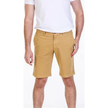 Pánské kraťasy Pánské bavlněné šortky Barva: Žlutá, Velikost: 60, Střih: SLIM FIT