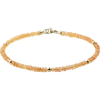 Náramek Náramek ze žlutých safírů ve zlatě KLENOTA