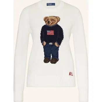 Dámský svetr Polo Ralph Lauren Dámský Lněný Svetr, bílá, 36