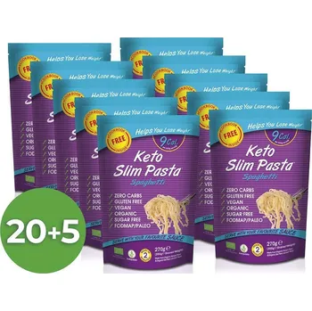 Keto dieta Výhodný balíček konjakových špaget Slim Pasta v nálevu 20+5 zdarma