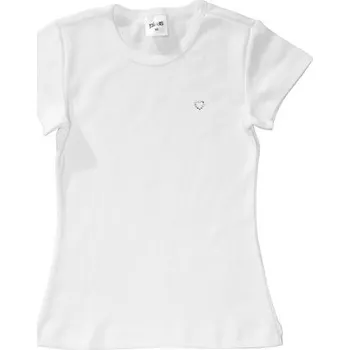 Dívčí tričko Pleas Dívčí tričko s krátkým rukávem bílá 104 (147082-100-104)