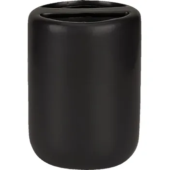 Matně černý keramický kelímek na zubní kartáčky Olinda – Allstar ID_1777878