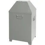 Odpadková nádoba AB 100-V, z ocelového plechu, samozavírací víko, objem 95 litrů