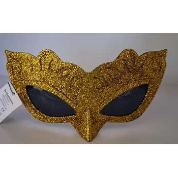 Karnevalová maska Plesová škraboška s brýlemi Varianta: Žlutá Rozbalev(n)o