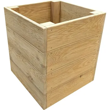 Vyvýšený záhon Vyvýšený záhon zahradní 50 x 50 x 50 cm Sibiřský modřin (vroubky)