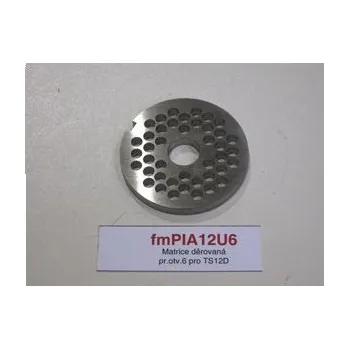 Kuchyňský mlýnek Matrice k mlýnku na maso TS-12D, otvor o průměru 6 mm RM GASTRO