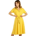 Dámské šaty s krátkým rukávem 5E104 LITEX žlutá M