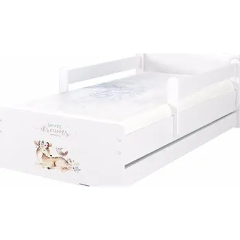 Dětská postel Dětská postel Max XXL Sweet Dreams 200x90 cm - Bílá - Bez zábran a bez šuplíku