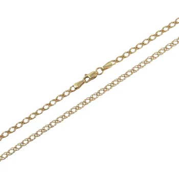 Řetízek Řetízek Rombo 50 cm, 4,68 g, růžové Au 585