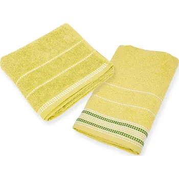 Ručník 1x osuška BARBARA světle zelená + 1x ručník BARBARA světle zelený, 100% bavlna