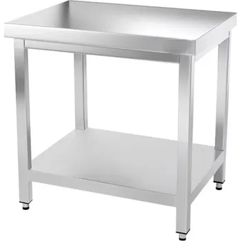 Dílenský stůl vasegastro Nerezový prostorový stůl s policí 80x70x85cm 8101459347