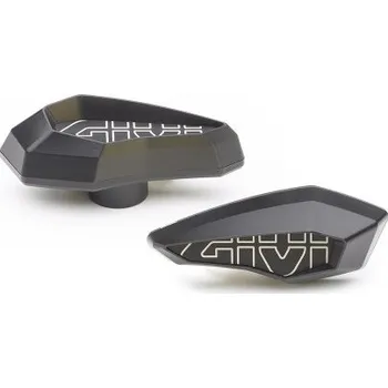 Motodoplněk GIVI SLD01BK slidery z polymeru vyztužené laminátem na hliníkovém rámečku - černé (1 pár)