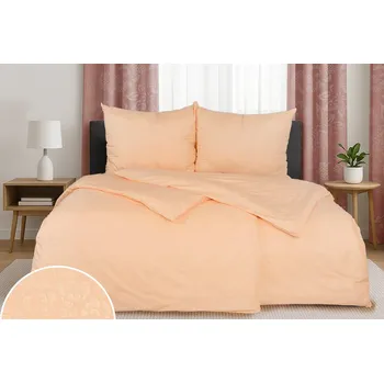 Povlečení Povlečení DAMAŠEK mikro MAVA broskvové