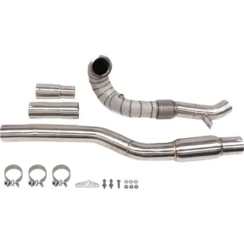 Výfukový systém TurboWorks Downpipe Audi S3 8V TT FV Seat Leon ST VW Golf 7R 2.0 TFSI Heat Shield