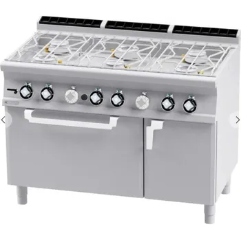 Sporák Sporák vodní plynový s troubou a skříňkou CFA6-912GV RM GASTRO