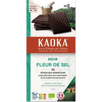 Čokoláda Čokoláda hořká Fleur de sel 100 g BIO KAOKA