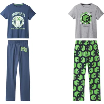 Chlapecké pyžamo Chlapecké pyžamo Minecraft modrá