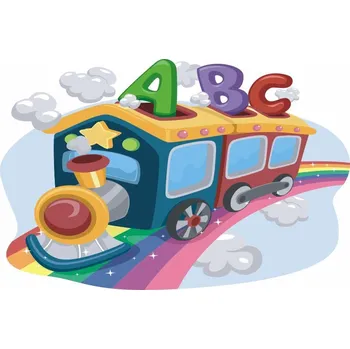 Samolepící dekorace Lokomotiva samolepka na zeď - M