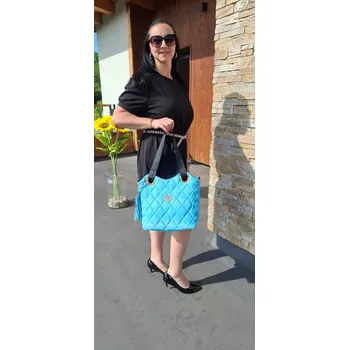 Kabelka Prošívaná kabelka modrá