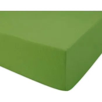 Prostěradlo Prostěradlo s gumou 90x200 jersey 100% BAVLNA barva kaktus