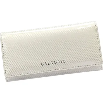 Peněženka Perleťová dámská lakovaná kožená peněženka Gregorio LCB100