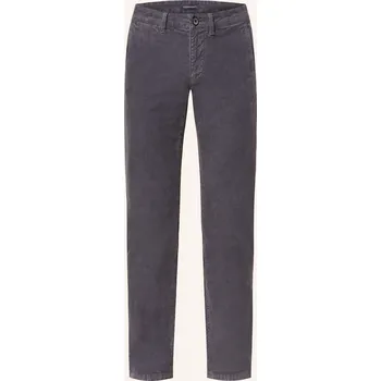Pánské kalhoty Strokesman's Pánské Manšestrové Chino Kalhoty Slim Fit, šedá, 32