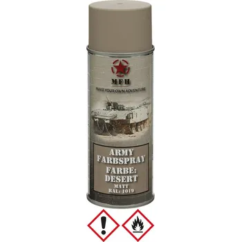 Barva ve spreji MFH Barva ARMY ve spreji 400ml RAL 1019 MATT DESERT