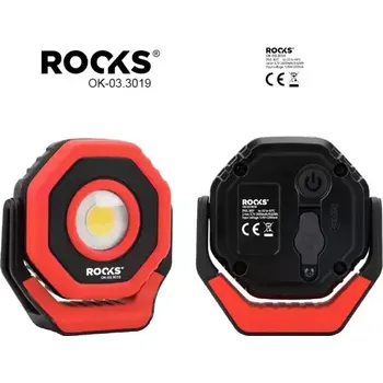 Nářadí pro automobil ROOKS Lampa dílenská vodotěsná kulatá 7 W 700 lm RKS OK-03.3019