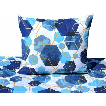 Povlečení Povlak na polštář 50x60 bavlněný na spaní PŮL - POLŠTÁŘ povlečení MODRÝ