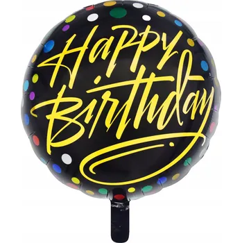 Balónek Fóliový balónek NAROZENINOVÝ "Happy Birthday"