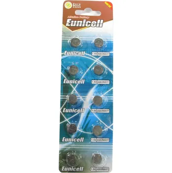 Článková baterie Knoflíková baterie AG6 LR69 371 1.5V 10ks bezrtuťová