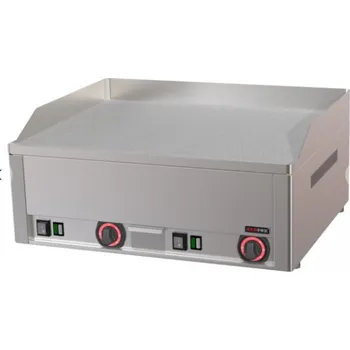 Kuchyňský gril RM GASTRO Elektrická grilovací deska hladká chromovaná FTHC 60 E RedFox