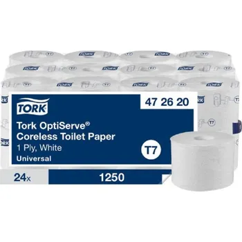 Toaletní papír Tork OptiServe bezdutinkový toaletní papír, 1 vrs, T7, 24 rolí, 472620