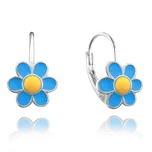 1529 MINET Stříbrné náušnice KOPRETINY