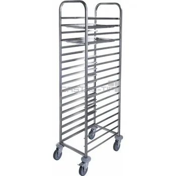 PMN - Výroba nerezového zařízení s.r.o. Regálový nerez vozík 18x GN 1/1
