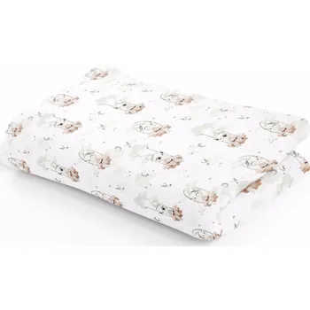 Dětská deka Dětská deka Velvet + výplň Dream Bunny/světle šedá - 75X100 CM