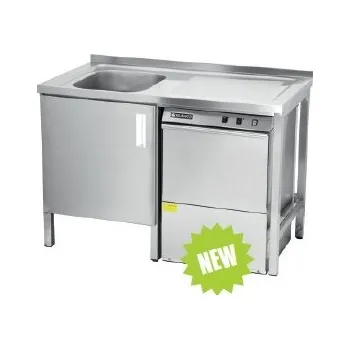 Dílenský stůl Dřez s prostorem pro vestavění myčky a skříní DS1L (1300 x 700 x 900 mm)