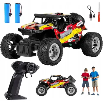 RC model auta TERÉNNÍ RC AUTO ROCK CRAWLER MOTORY LED SVĚTLA TERÉNNÍ AUTO 1/18