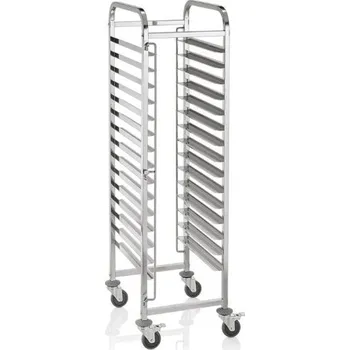 Vozík na plechy 600x400 mm, 15 zásuvů