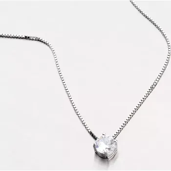 Náhrdelník Dámský náhrdelník stříbro 925 zirkon N1400013-0871-SLX délka 42 cm