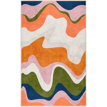 Koberec Oranžový pratelný koberec 60x100 cm Squiggly Orange – Mila Home ID_1775166
