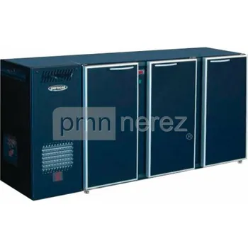 Chladící stůl barový BSL-188/3DM s agregátem vlevo (3x dveře / 1880 mm)