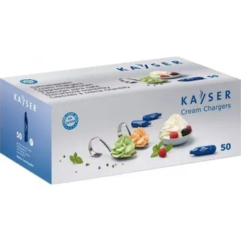 Šlehačkové lahve Šlehačkové bombičky Kayser jednorázové, balení 50 ks