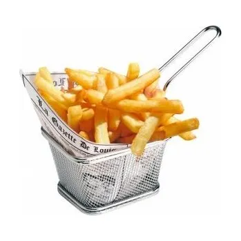 Odpadkový koš L.TELLIER Koš servírovací na frity 2 porce, nerez