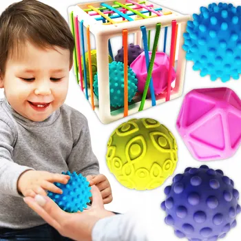 Hračka pro nejmenší Třídič pro nejmenší děti Hračka rozvíjející smysly a inteligenci Věk 3+