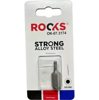 Nářadí pro automobil ROOKS Bit 10 mm 3/8" Spline M5 RKS OK-07.3174